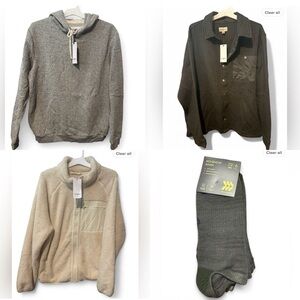 BUNDLE!!! Size XL Goodfellow Men’s Sweaters and 6 pair of socks!!